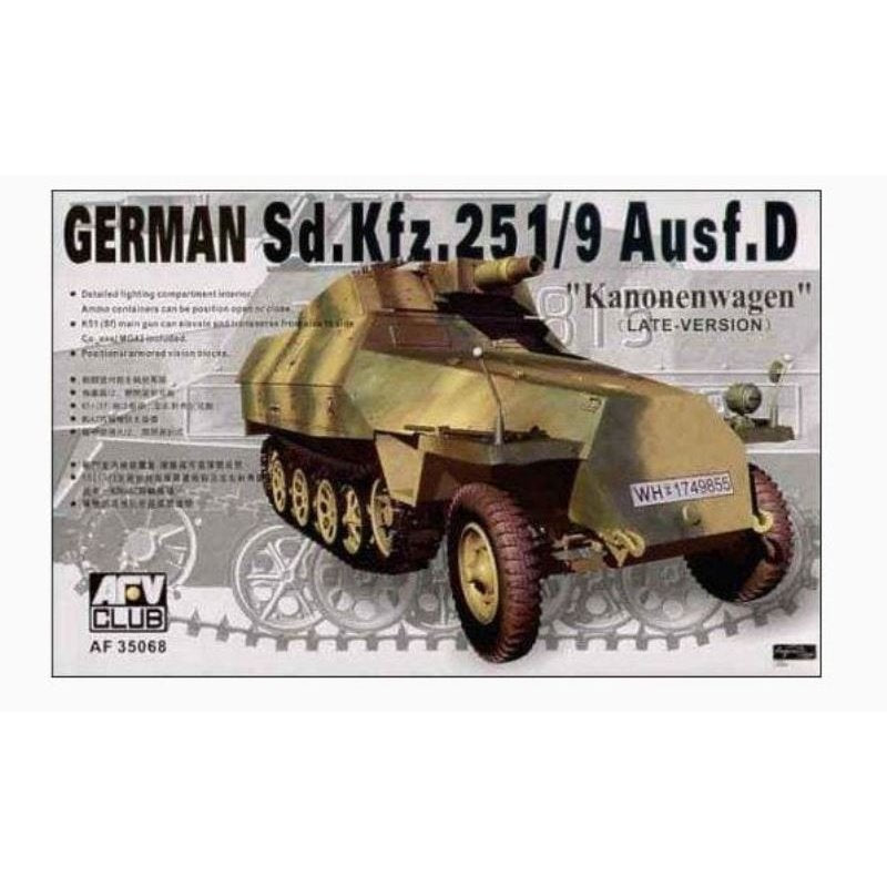 AFV Club AF35068 1/35 German Sd.Kfz.25 Ausf.D Late-Type Plastic Model Kit AFV Club PLASTIC MODELS