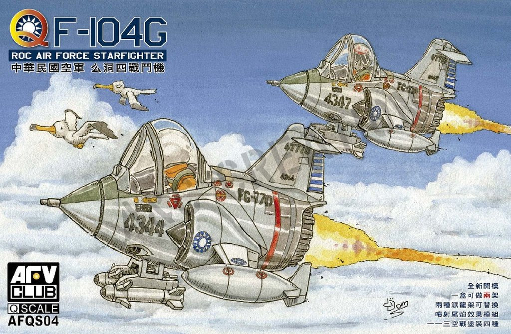AFV Club Q Series F-104G Rocaf Starfighter AFV Club PLASTIC MODELS