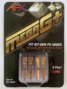 AFX 22028 Mega G+ Pit Kit Pick Up Shoes Long (8 Pairs) - Hobbytech Toys