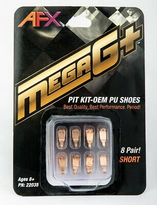 AFX 22035 Mega G+ Pit Kit Pick Up Shoes Short (8 Pairs) - Hobbytech Toys