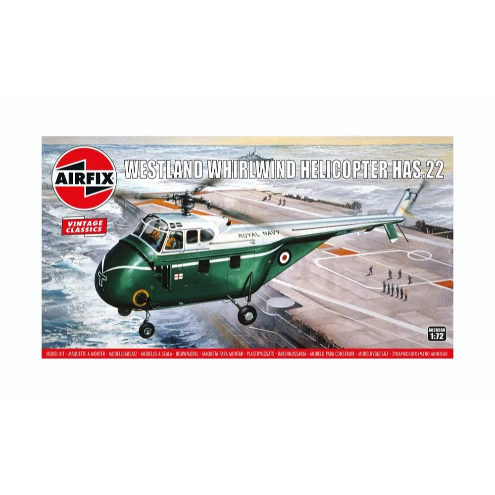 Airfix A02056V 1/72 Westland Whirlwind Helicopter Plastic Model Kit - Hobbytech Toys
