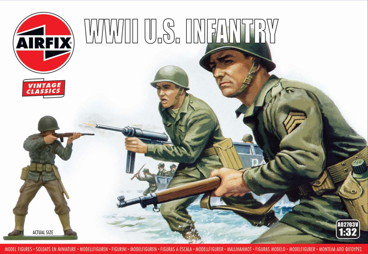 Airfix 1/32 WWII U.S Infantry Airfix PLASTIC MODELS
