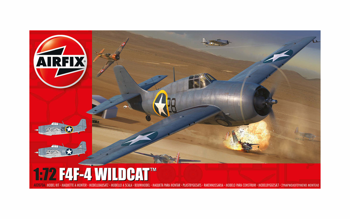 Airfix A02070A 1/72 Grumman F4F-4 Wildcat - Hobbytech Toys