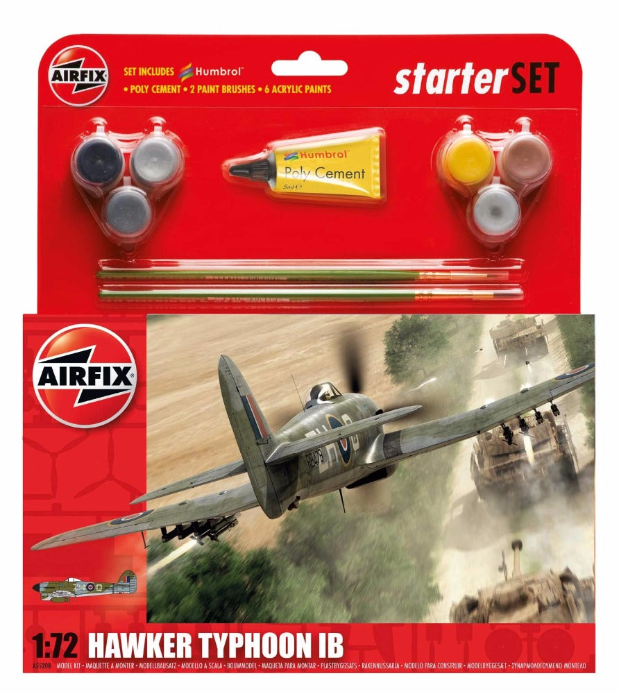 Airfix 1/72 Hawker Typhoon Ib Starter Set Airfix PLASTIC MODELS