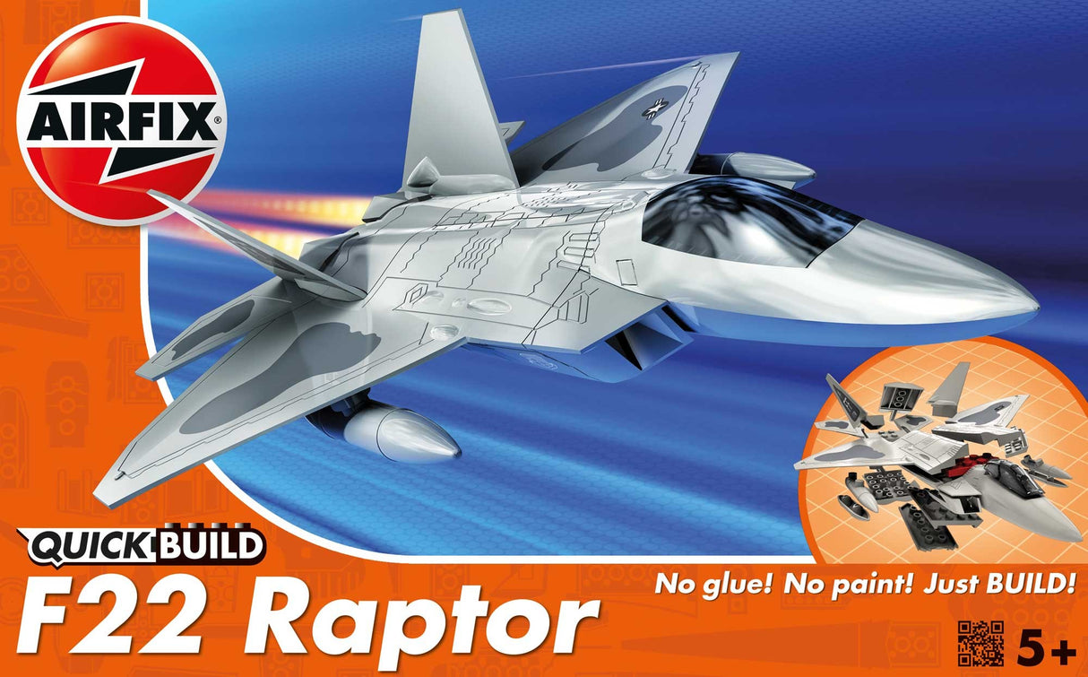 Airfix Quick Build Lockheed Martin F22 Raptor Airfix PLASTIC MODELS