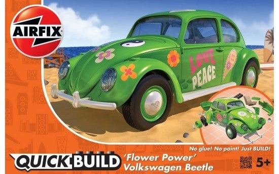 Airfix Quickbuild J6031 Volkswagen Beetle Flower Power Airfix PLASTIC MODELS