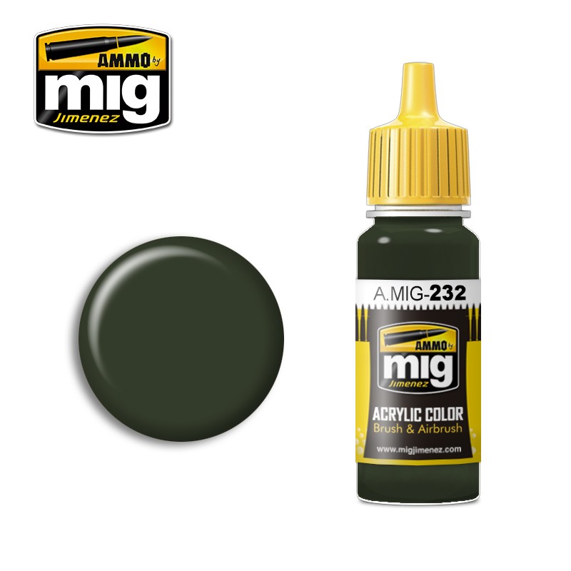 Mig Ammo RLM70 Schwartzgrun MIG PAINT, BRUSHES & SUPPLIES