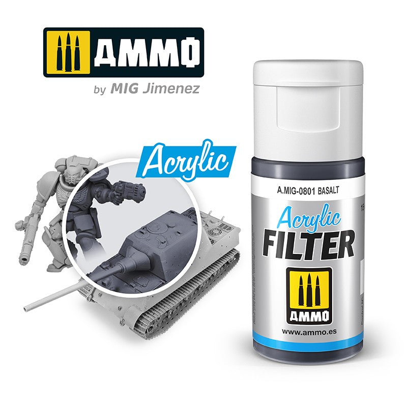 Mig Ammo 801 Acrylic Filter Basalt - Hobbytech Toys