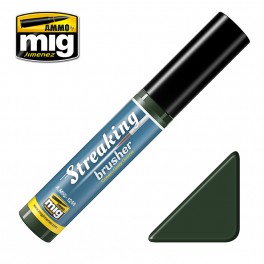 Mig Ammo Streakingbrusher Green-Grey Grime MIG PAINT, BRUSHES & SUPPLIES