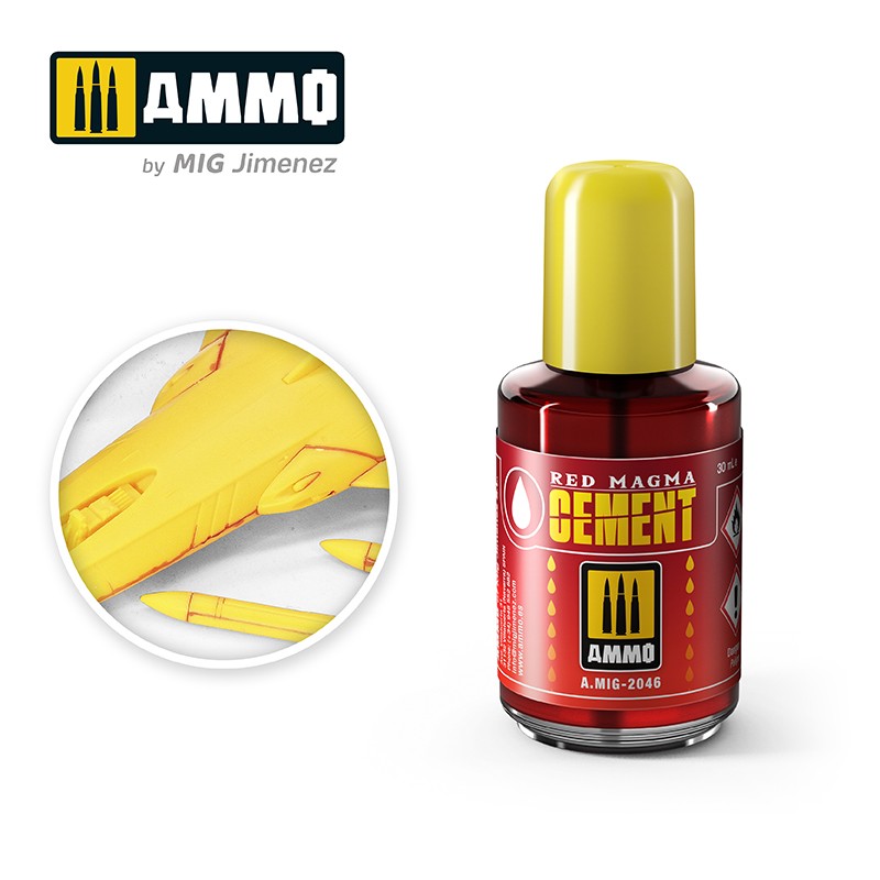 Mig Ammo 2046 Red Magma Cement 30ml - Hobbytech Toys