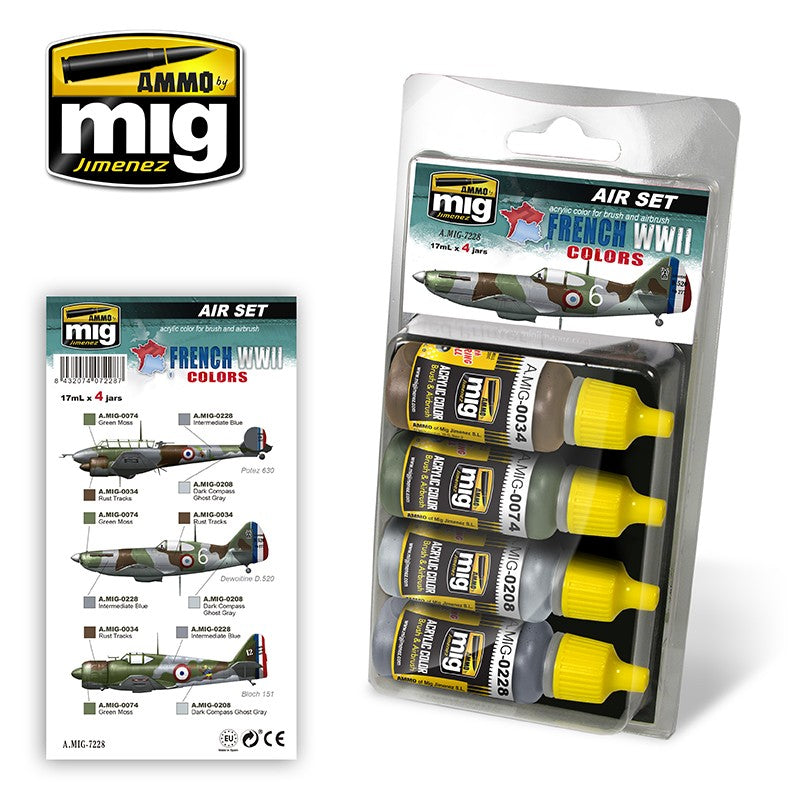 Mig Ammo French Wwii Aircraft Colors MIG PAINT, BRUSHES & SUPPLIES