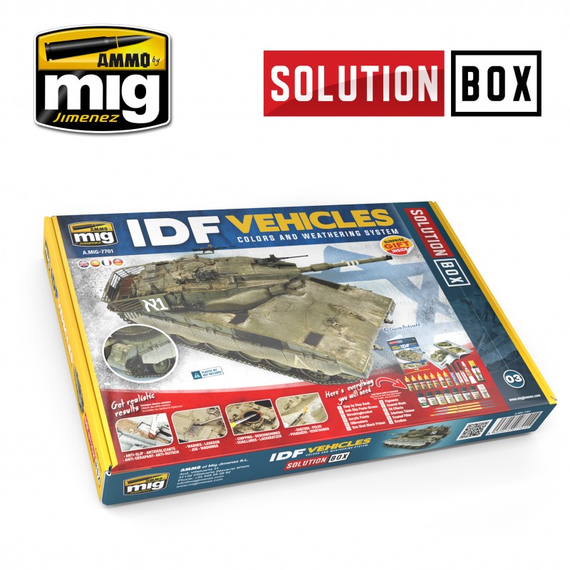 Mig Ammo IDF Vehicles Solution Box MIG PAINT, BRUSHES & SUPPLIES