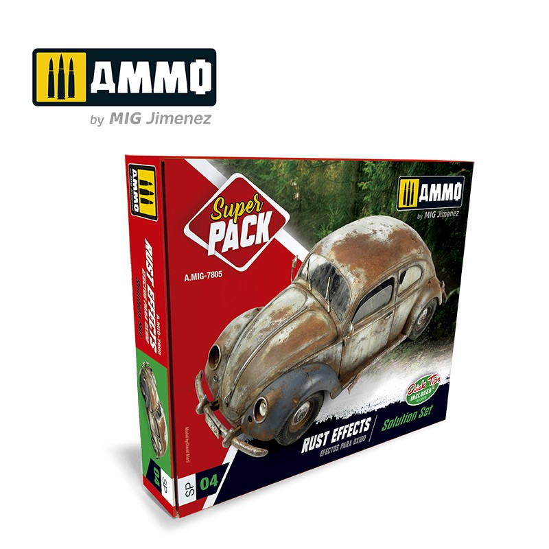 Mig Ammo Rust Effects. Solution Set MIG PAINT, BRUSHES & SUPPLIES