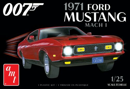 AMT 1/25 James Bond 1971 Ford Mustang Mach I 2T - Plastic Model Kit - Hobbytech Toys