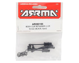 Arrma AR390165 Body Clip Retainers Black (4pcs), ARAC3445 Arrma RC CARS - PARTS