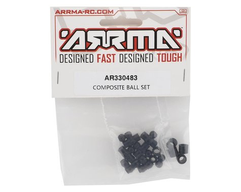 Arrma AR330483 Composite Ball Set 6S ARAC3029 Arrma RC CARS - PARTS