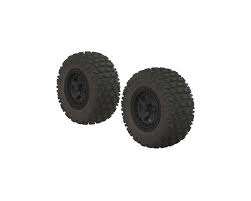 Arrma AR550042 dBoots Fortress SC Tyre Set Glued Black (1 Pair) Arrma RC CARS - PARTS