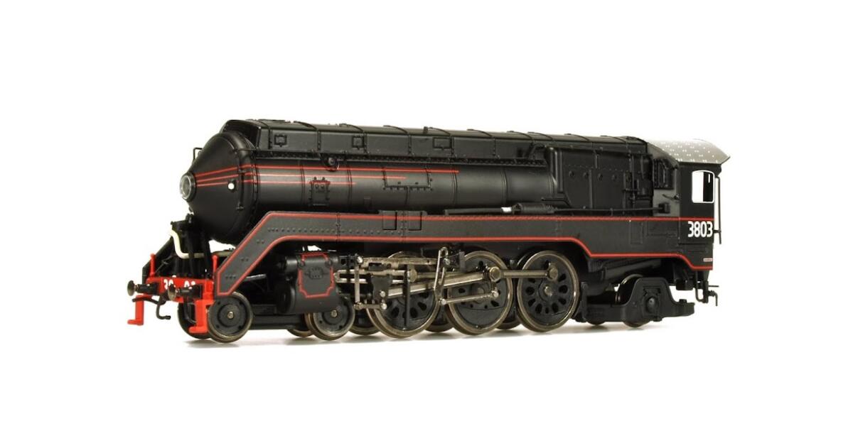 Australian Railway Models C38 Class 4-6-2 Pacific Streamliner Express Passenger Loco #3803 - Hobbytech Toys