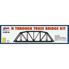 Atlas MRR N Through Truss Bridge Kit w/Code 80 Rail - Silver Atlas MRR TRAINS - N SCALE