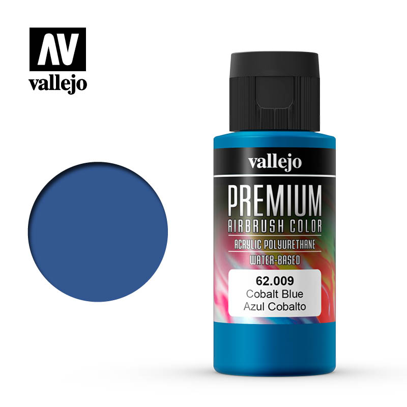 Vallejo Premium Colour Cobalt Blue 60 ml Vallejo PAINT, BRUSHES & SUPPLIES