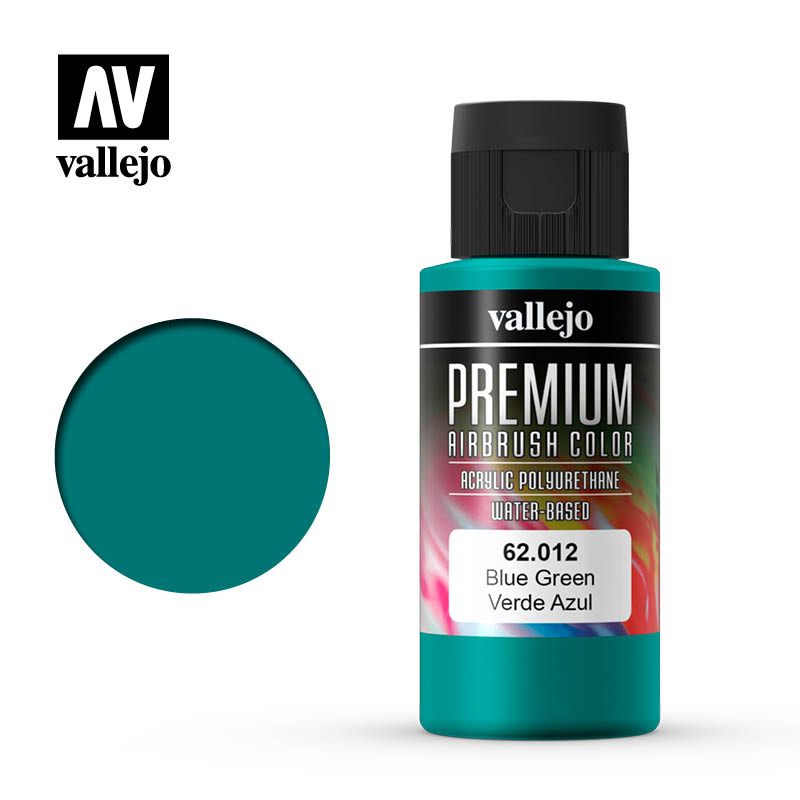 Vallejo Premium Colour Blue Green 60 ml Vallejo PAINT, BRUSHES & SUPPLIES