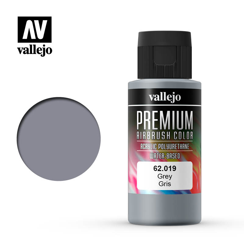 Vallejo Premium Colour Grey 60 ml Vallejo PAINT, BRUSHES & SUPPLIES