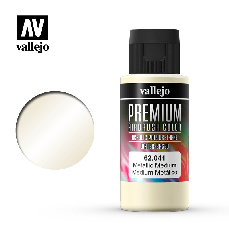 Vallejo Premium Colour Metallic Medium 60 ml Vallejo PAINT, BRUSHES & SUPPLIES