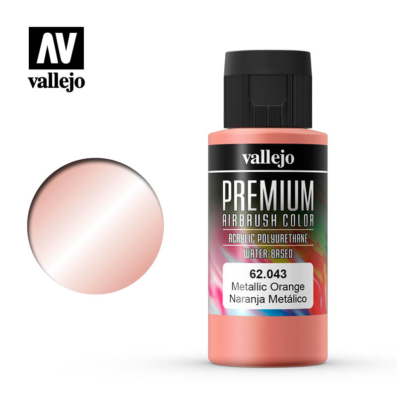 Vallejo Premium Colour Metallic Orange 60 ml Vallejo PAINT, BRUSHES & SUPPLIES