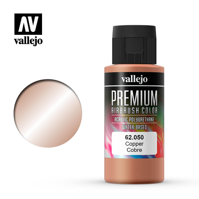 Vallejo Premium Colour Copper 60 ml Vallejo PAINT, BRUSHES & SUPPLIES