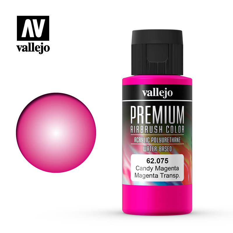 Vallejo Premium Colour Candy Magenta 60 ml Vallejo PAINT, BRUSHES & SUPPLIES