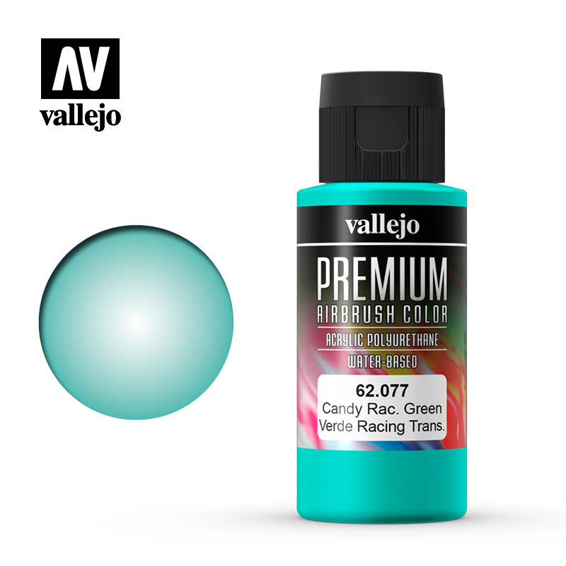 Vallejo Premium Colour Candy Racing Green 60 ml Vallejo PAINT, BRUSHES & SUPPLIES
