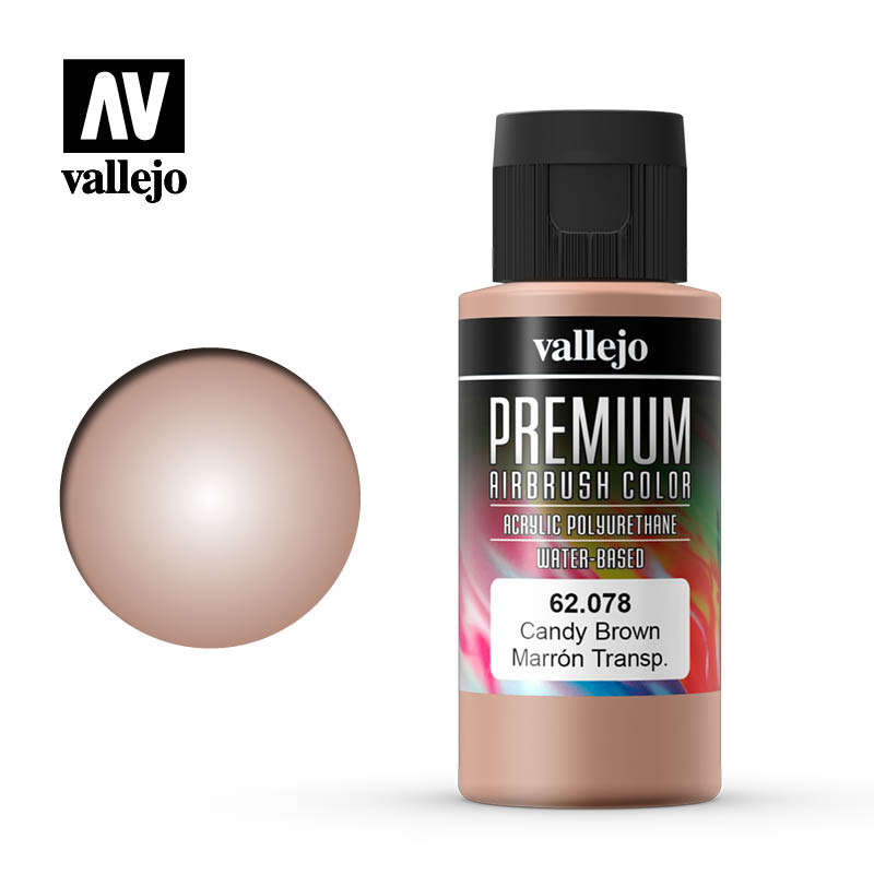 Vallejo Premium Colour Candy Brown 60 ml Vallejo PAINT, BRUSHES & SUPPLIES