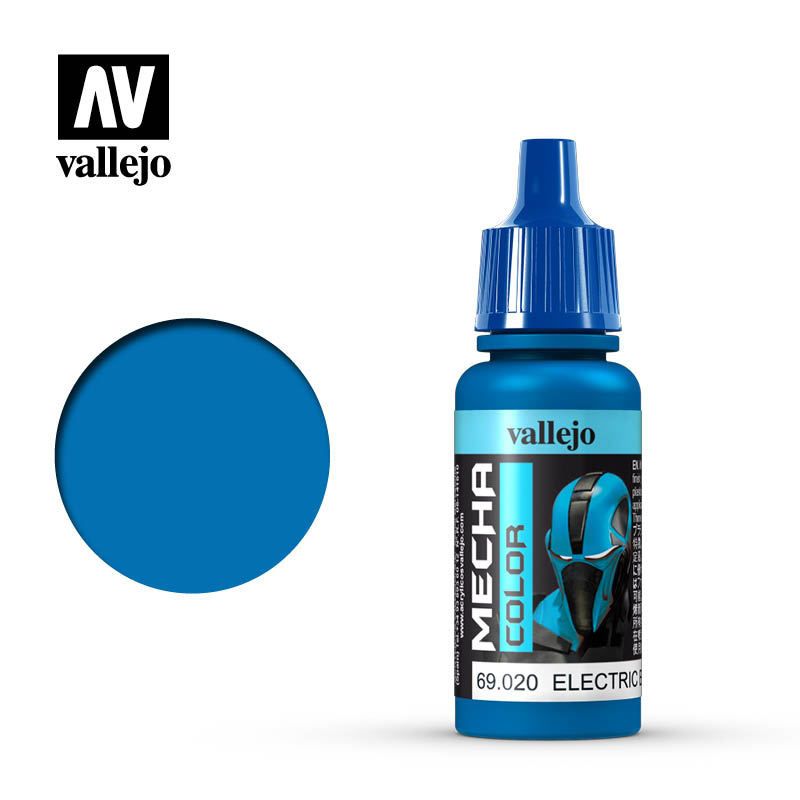 Vallejo Mecha Colour Electric Blue 17ml Acrylic Vallejo PAINT, BRUSHES & SUPPLIES