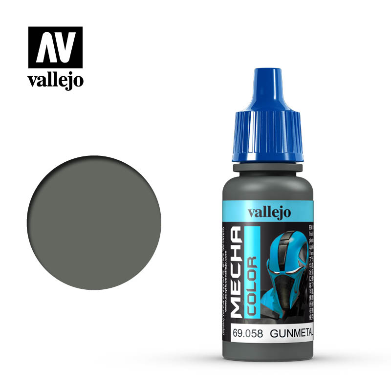Vallejo Mecha Colour Gunmetal 17ml Acrylic Vallejo PAINT, BRUSHES & SUPPLIES