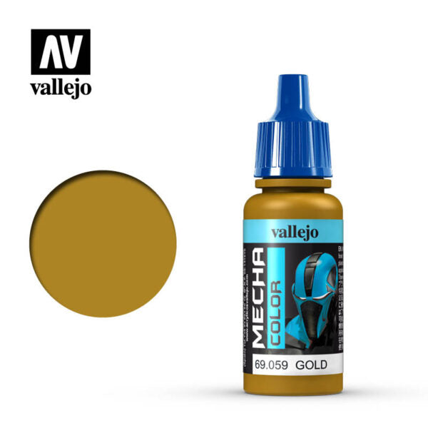 Vallejo Mecha Colour Gold 17ml Acrylic Vallejo PAINT, BRUSHES & SUPPLIES