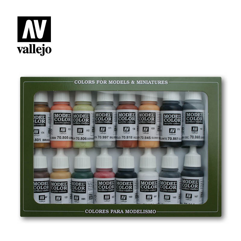 Vallejo 70107 Wwii German Color Set 16 Vallejo PAINT, BRUSHES & SUPPLIES