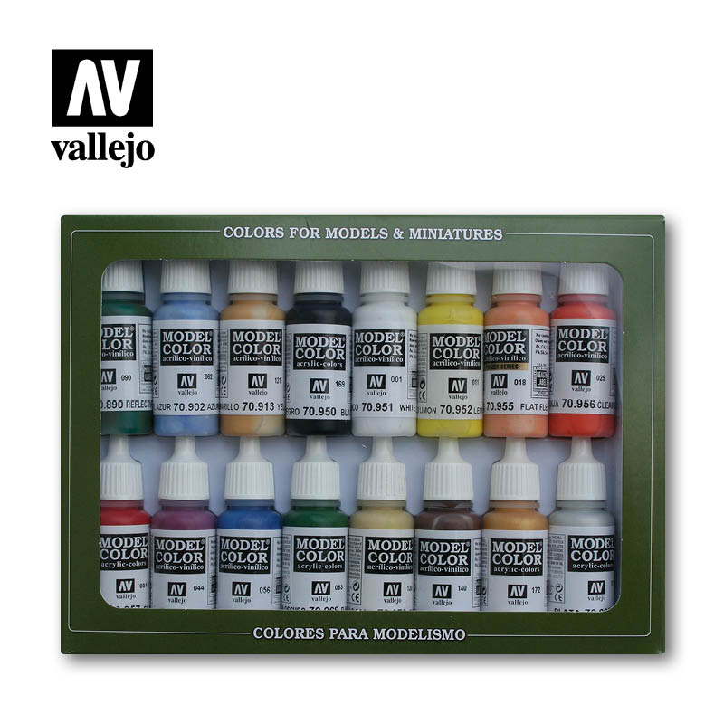 Vallejo Model Colour Set 140 USA Basics Vallejo PAINT, BRUSHES & SUPPLIES