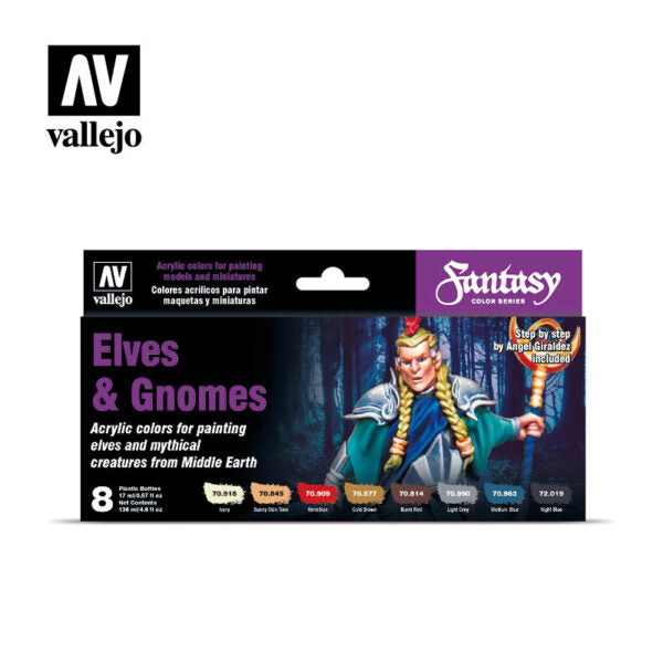 Vallejo 70242 Elves & Gnomes Paint Set Vallejo PAINT, BRUSHES & SUPPLIES