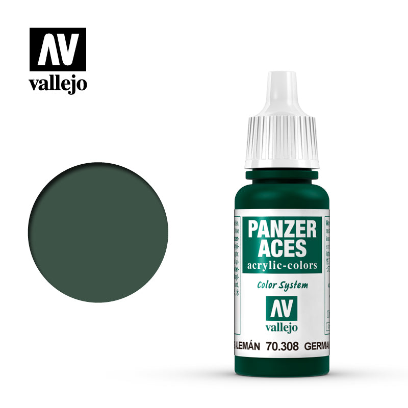 Vallejo Panzer Aces Green Tail Light 17 ml Vallejo PAINT, BRUSHES & SUPPLIES