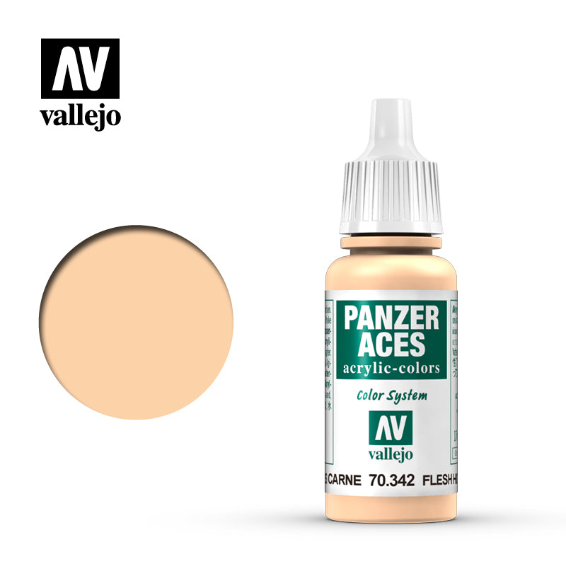 Vallejo Panzer Aces Flesh Highlights 17 ml Vallejo PAINT, BRUSHES & SUPPLIES