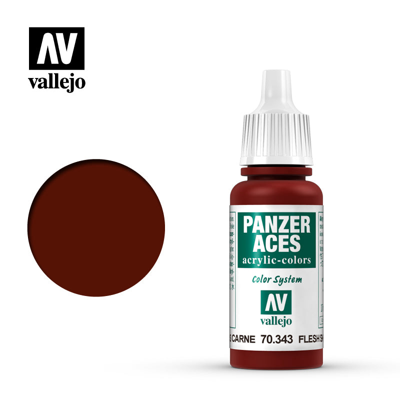 Vallejo Panzer Aces Flesh Shadows 17 ml Vallejo PAINT, BRUSHES & SUPPLIES