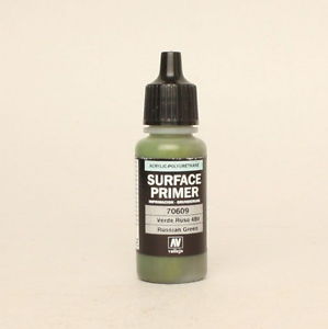 Vallejo Surface Primer Acrylic Polyurethane 17ml Russian Green Vallejo PAINT, BRUSHES & SUPPLIES