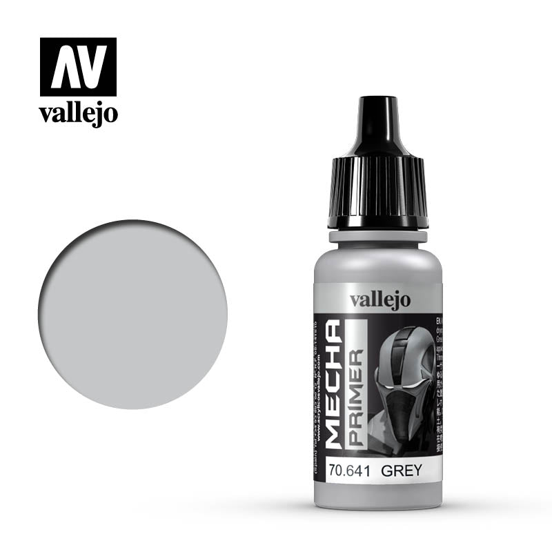 Vallejo Mecha Colour Grey Primer 17ml Vallejo PAINT, BRUSHES & SUPPLIES