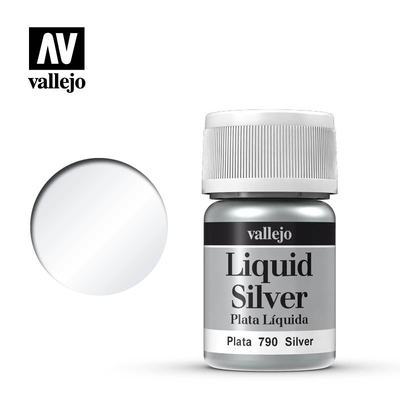 Vallejo Modelcolor 211 Silver Alcohol Based Vallejo PAINT, BRUSHES & SUPPLIES