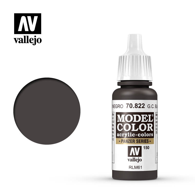 Vallejo Modelcolor 150 Ss Camouflage Black 17ml - Hobbytech Toys