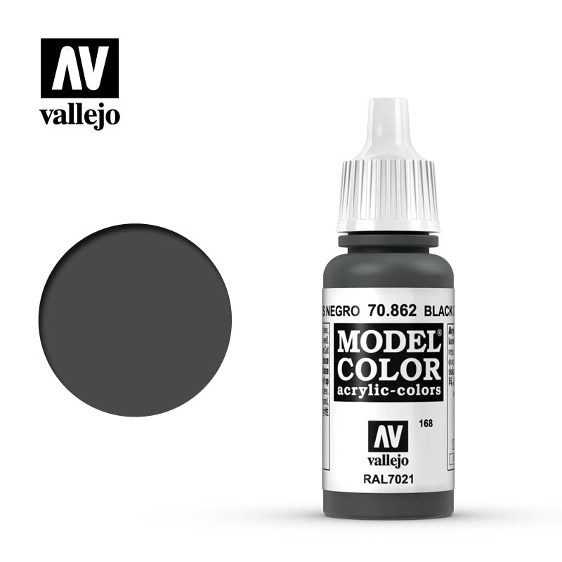 Vallejo Modelcolor 168 Black Grey 17ml Vallejo PAINT, BRUSHES & SUPPLIES