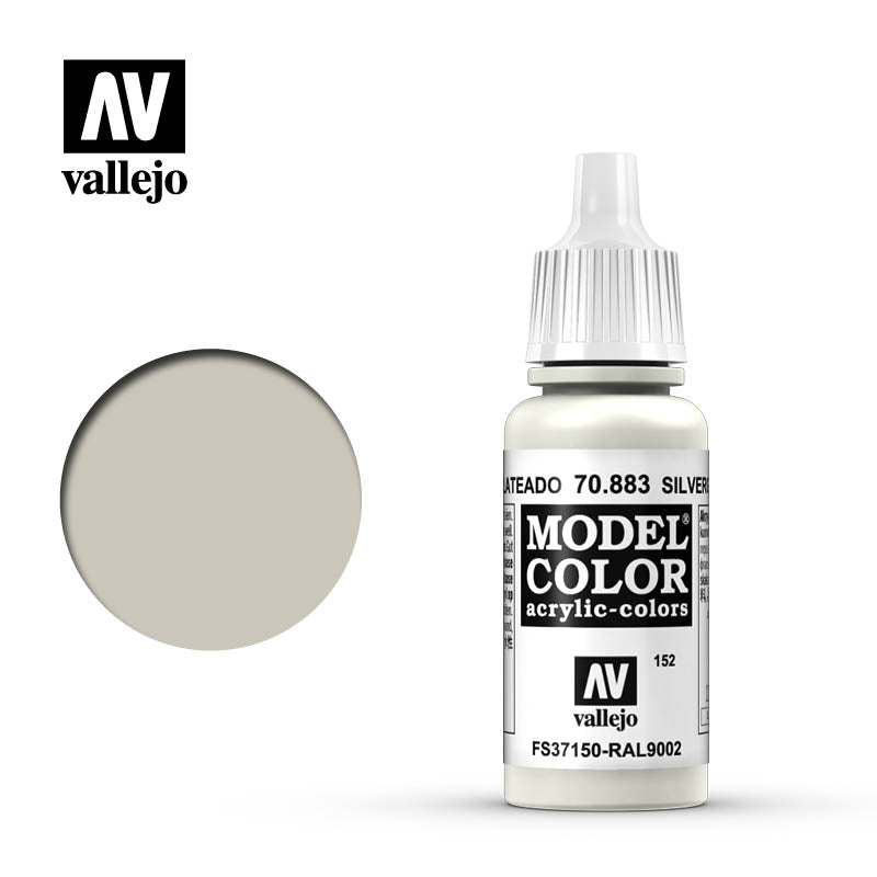 Vallejo Modelcolor 152 Silvergrey 17ml Vallejo PAINT, BRUSHES & SUPPLIES