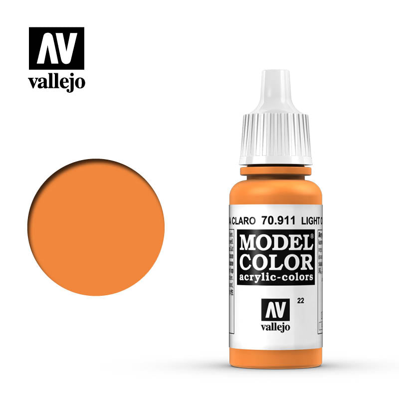 Vallejo Modelcolor 22 Light Orange 17ml Vallejo PAINT, BRUSHES & SUPPLIES