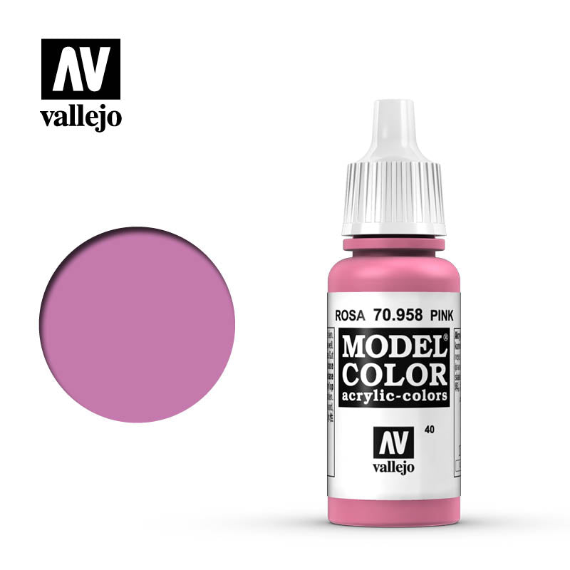 Vallejo Modelcolor 40 Pink 17ml Vallejo PAINT, BRUSHES & SUPPLIES