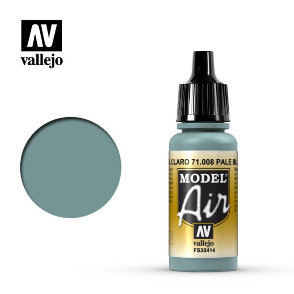 Vallejo Model Air 8 17ml Pale Blue Vallejo PAINT, BRUSHES & SUPPLIES